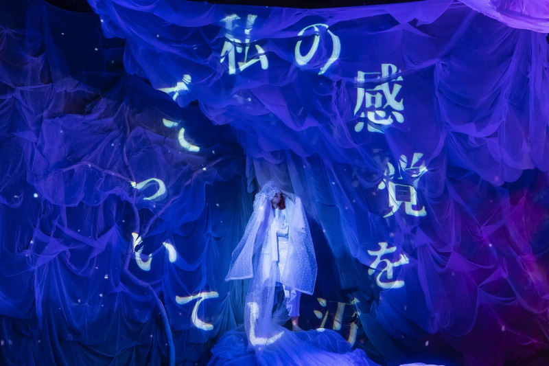 黒沢ともよの一人芝居、舞台『偽伝春琴抄』開幕　舞台写真が到着 イメージ画像